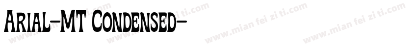 Arial-MT Condensed字体转换